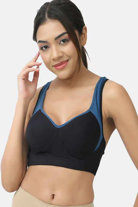 Lady Lyka Cotton Padded Sports Bra (Pack of 2) - Multicolor — image 7